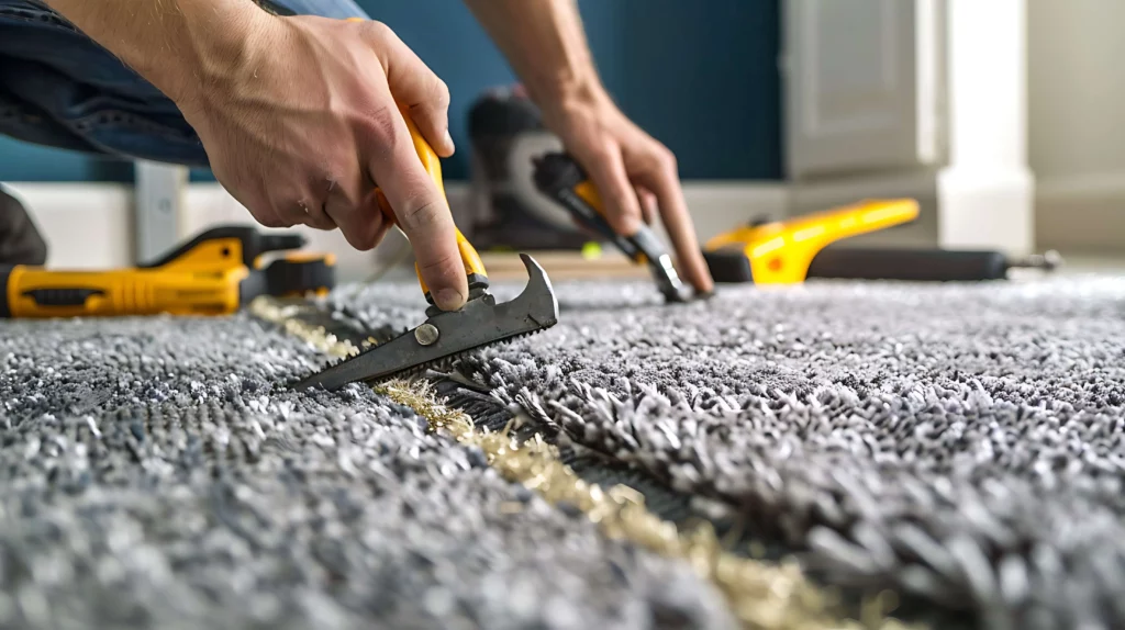 Carpet installation | Tazewell Floors & Design